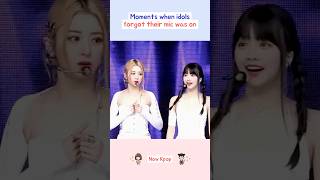 Moments when idols forgot their mic was on kpop shorts [upl. by Iveel]