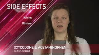 Oxycodone amp Acetaminophen Medication Information dosing side effects and patient counseling [upl. by Namwob636]