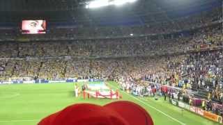 Ukrainian National Anthem Donetsk Euro Cup game Ukraine vs England [upl. by Yeaton]