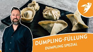 DUMPLINGS SELBER MACHEN  Füllungen amp Dämpfen [upl. by Hathcock41]