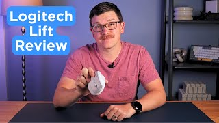 Logitech Lift Ergonomic Mouse Review Silent Comfort [upl. by Anaibib]