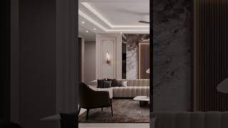 Luxurious Living Room Interior Design  Pearls Gateway Tower Sec 44 Noida [upl. by Ddet]