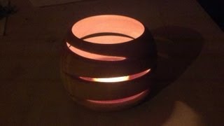 How To Make A Eccentric or offcenter tea light  Woodturning Project [upl. by Einnor]