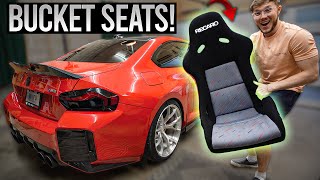 My CUSTOM Race Seats Arrived  First Impressions of the Recaro Pole Positions [upl. by Anirdna]