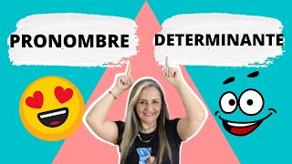 CÓMO DIFERENCIAR PRONOMBRES Y DETERMINANTES  gramática  edutuber [upl. by Phip]