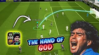 The hand of God Review Maradona Epic Card 100 [upl. by Lladnarc]