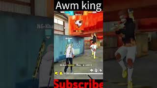 AWM king  free fire Maxshortviral shot [upl. by Orling49]