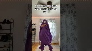 Doing the Doja Cat Dance in a Grimace Costume that I CANT BLOW UP [upl. by Vina]