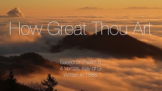 How Great Thou Art  Piano Instrumental with Lyrics [upl. by Yboc]