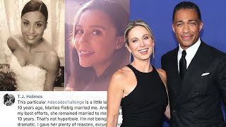 TJ Holmes’ Tribute to Wife Goes VIRAL After Amy Robach Romance Reveal [upl. by Aiciram]