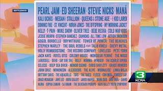 Pearl Jam Ed Sheeran Stevie Nicks Maná to headline 2024 BottleRock [upl. by Alimat]