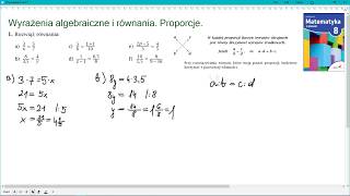 zad 1 str 58 PROPORCJE Matematyka z plusem 8 [upl. by Harman785]