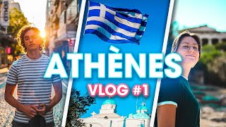 On voyage à Athènes en couple  VLOG  PARTIE 1 [upl. by Enyawad625]