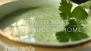 Mint Sauce Recipehow To Make Mint Chutney [upl. by Lizbeth]