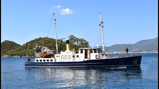 24 M LÜRSSEN  WWII 1938 GERMAN NAVY VESSEL CONVERTED TO A YACHT FULL WALKTHROUGH  Keen Seller [upl. by Marlena]