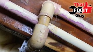 How To Fix Plastic Water Pipe That Has Broken In Your House [upl. by Elatsyrc77]