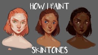 HOW I PAINT SKIN TONES [upl. by Mikkel]