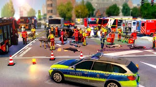 🚑 LNA triagiert bei MANV Autobahn mit Reisebus 🔥 Emergency 5 Lüdenscheid ⚡ Maxmilim [upl. by Brigg]