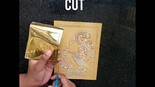 DIY  Tanjore painting  Step by step  Tutorial  How to paste gold foil [upl. by Reynold421]