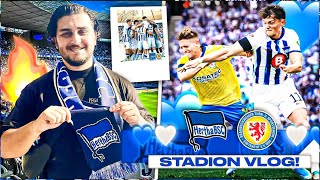 HATTRICKALARM😍 Hertha BSC Berlin  Eintracht Braunschweig 30 Highlights  6 Spieltag Stadionvlog [upl. by Heinrik]