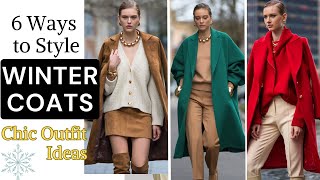 Fall WINTER COATS and Styling Ideas  6 Types of Winter Coats and How to Style Them winterstyle [upl. by Imefulo528]