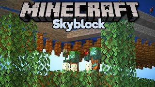 How To Build a Skyblock Drowned Farm ▫ Minecraft 115 Skyblock Tutorial Lets Play Part 25 [upl. by Mahala]