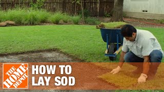 Laying Sod amp How to Prepare Soil For Sod  The Home Depot [upl. by Nagrom181]