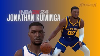 Jonathan Kuminga Face Creation NBA 2K24 [upl. by Naaitsirhc774]