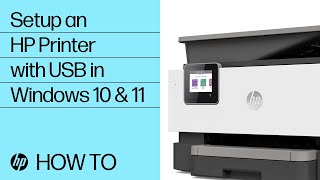 How to Set Up an HP Printer using a USB Connection in Windows 10 or 11  HP Printers  HP Support [upl. by Oiromed]