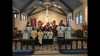 Solemn Pontifical Mass at the Throne  Saint Barnabas Parish  June 10th 2018 [upl. by Thecla]