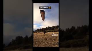 😱 CRAZY PARAGLIDING TAKE OFF 😱 shorts [upl. by Grayson509]