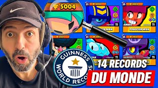 14 NOUVEAUX RECORD du MONDE sur Brawl Stars 🔥🥇🌏 [upl. by Harrow]