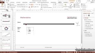 PowerPointPräsentationen professionell erstellen und präsentieren  Beispiel für Meilensteine [upl. by Eerolam404]