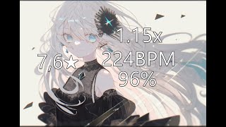 Toromaru  Erinyes Guilt 115x 224bpm 96 76★ [upl. by Auhsoj]