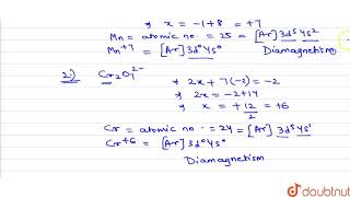 Which one of the following ions exhibits dd transition and paramagnetism as well [upl. by Doloritas819]