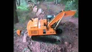 BRUDER Arocs  RC hydraulic Excavator action  Damitz OampK RH6 PMS  II  loading BRUDER Arocs [upl. by Parshall9]