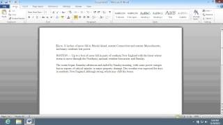 How to show Word Count in Microsoft Word 2010 [upl. by Ecarg]