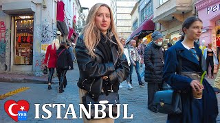 🇹🇷 ISTIKLAL STREET ISTANBUL TURKEY DECEMBER 2021 FULL TOUR [upl. by Jepson]