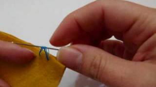 Blanket Stitch Tutorial How to sew a blanket stitch [upl. by Ecidnak]