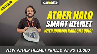 Will you buy this Rs 13000 smart helmet from Ather  Ather Halo First Look [upl. by Darice904]