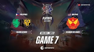 Falcons AP Bren vs Selangor Red Giants GAME 7 GRAND FINAL MSC 2024  SRG VS FCAP [upl. by Jehu]