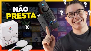 Chromecast 4k ou Fire TV Stick 4K Qual a melhor opção Análise Completa [upl. by Andromede]