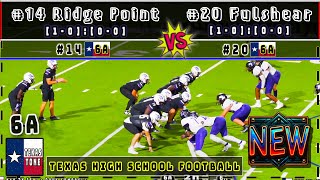 14 Ridge Point vs 20 Fulshear Football  2024 4K FULL GAME [upl. by Desberg]