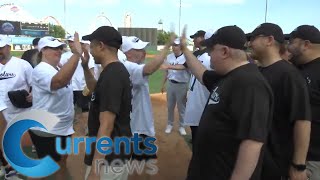 Collars vs Scholars Lead Off Catholic Schools Night in Friendly Game to Promote Catholic Education [upl. by Janela]