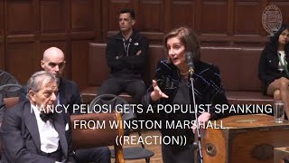 NANCY PELOSI GETS A POPULIST SPANKING FROM WINSTON MARSHALL AT OXFORD  HILARIOUS REACTION [upl. by Tolkan]