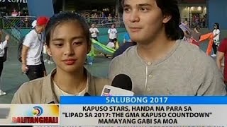 BT Kapuso stars handa na para sa quotLipad sa 2017 The GMA Kapuso Countdownquot mamayang gabi sa MOA [upl. by Eille553]