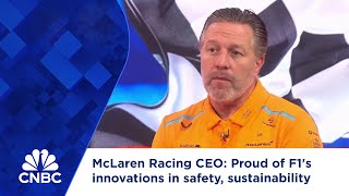 McLaren Racing CEO Proud of F1s innovations in safety sustainability [upl. by Kreitman]