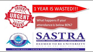 SASTRA University Things to know  Attendance Policy  SASTRA Admissions 2022 [upl. by Daryl774]