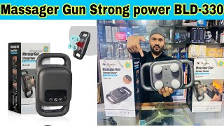 Review  Massage Gun Strong Power BLD330  Unboxing Body Massage amp Wholesale price in 2024 [upl. by Tiena314]