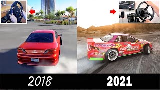 3 Year DRIFT PROGRESSION with a Wheel Starting on an OLD XBOX with a Thrustmaster TMX [upl. by Yelekreb10]